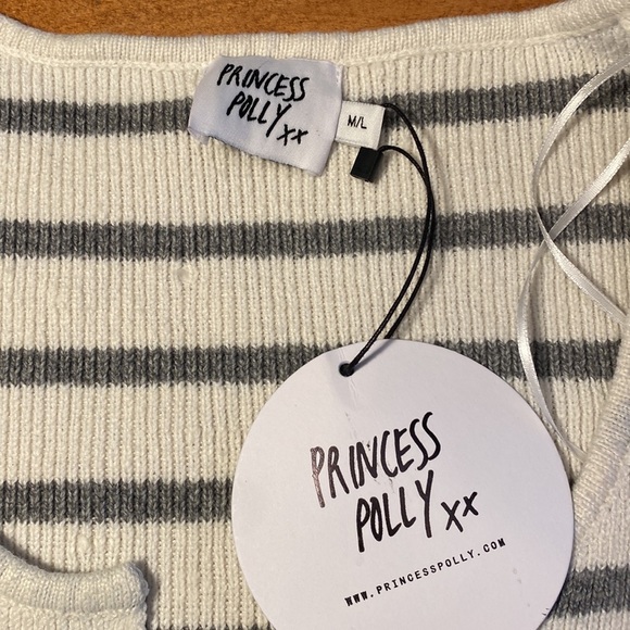 Princess Polly striped cropped sweater M/L NWT’s. - Picture 5 of 9